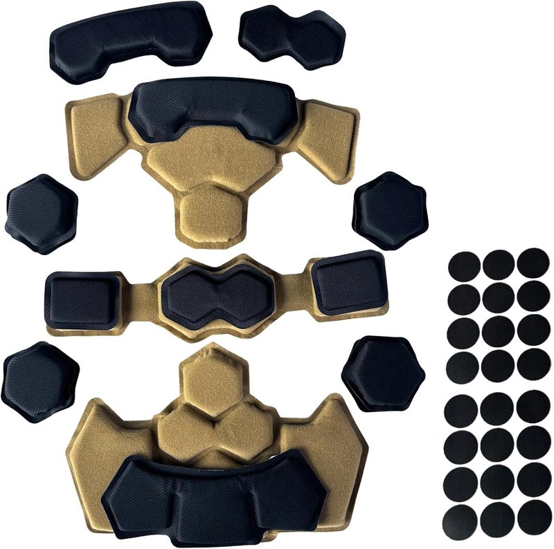 BShasrlim Multi-Sport Helmet Pad Inserts - Universal Helmet Comfort Padding Kit - Memory Foam Replacement Pads for Cycling, Motorcycle,Airsoft,Sports & Safety Helmets - Image 1